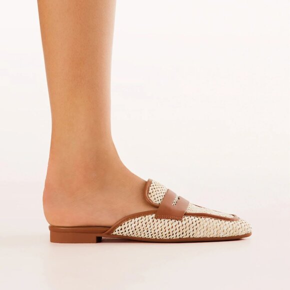 Billini Emberlee Mules - Natural Raffia Tan/NWT/10 - Picture 5 of 14